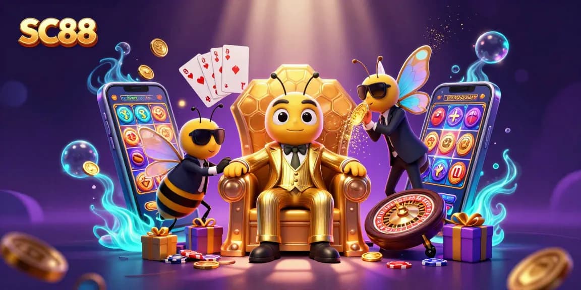 SC88 brings excitement to players with a vibrant 3D casino scene filled with games and adventure.