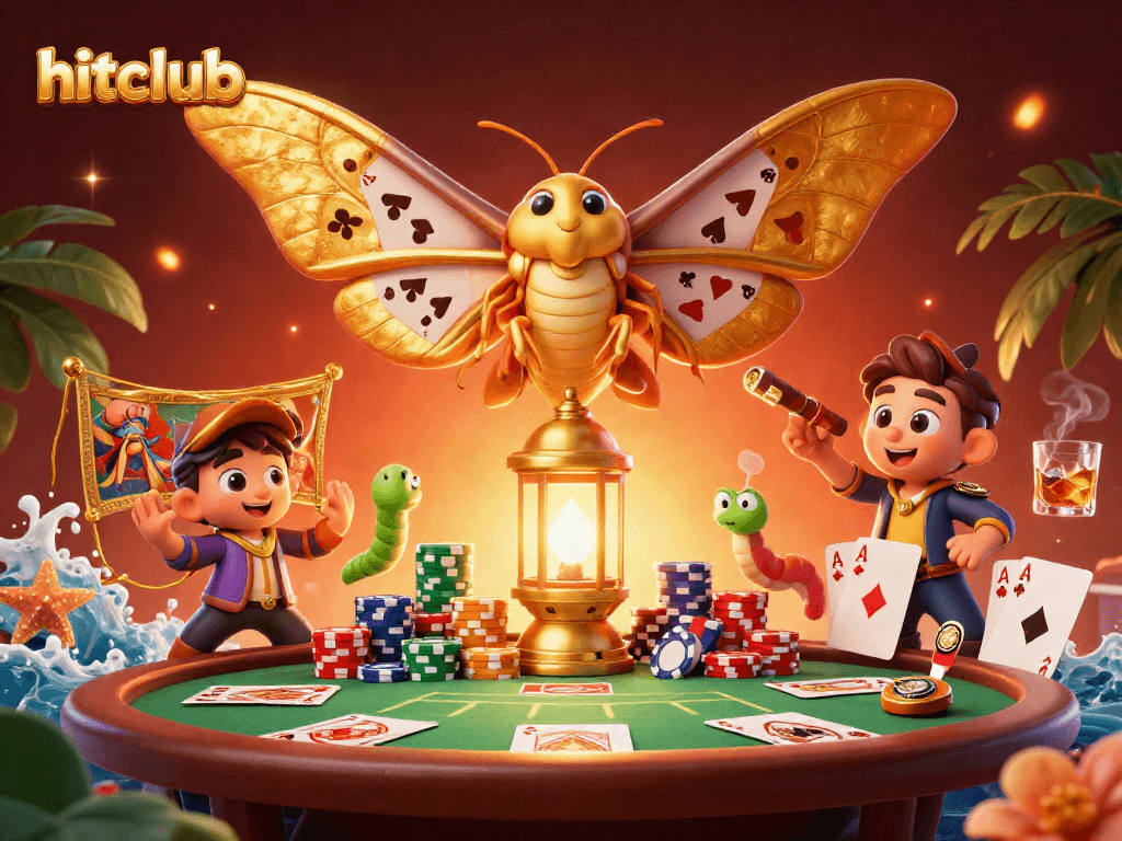Engage with hitclub's vibrant poker scene featuring exquisite 3D characters in a rich casino atmosphere.