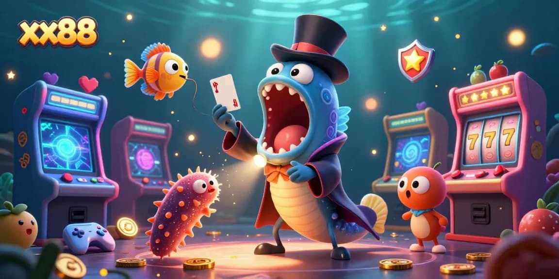 Experience thrilling gameplay at xx88 with vibrant slot machines and interactive characters.