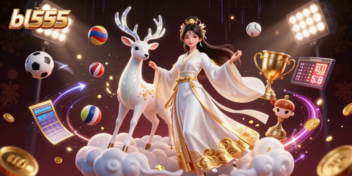 Experience winning excitement at bl555 with a vibrant 3D casino scene full of dynamic game elements.