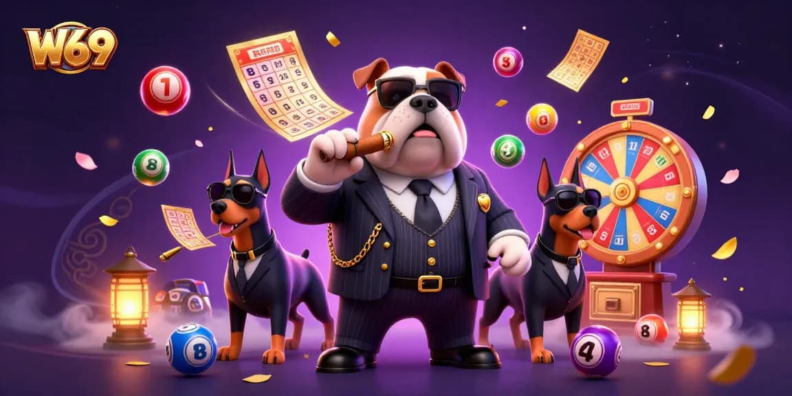 Join the W69 excitement with casino action featuring lively characters and dynamic gaming elements.