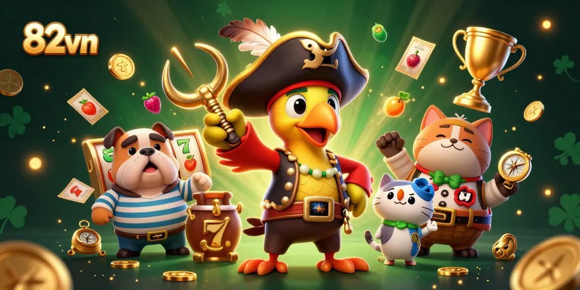 Win big with 82vn in this fun-filled casino adventure featuring vibrant characters and exhilarating game elements.