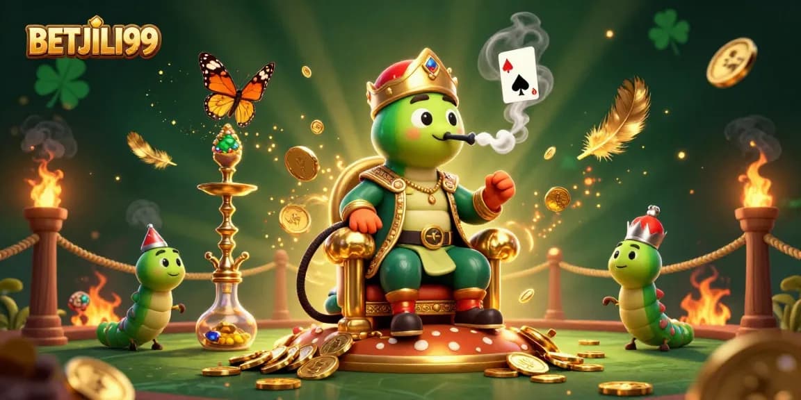 Experience thrilling casino fun with BETJILI99, featuring vibrant characters and poker gaming elements.
