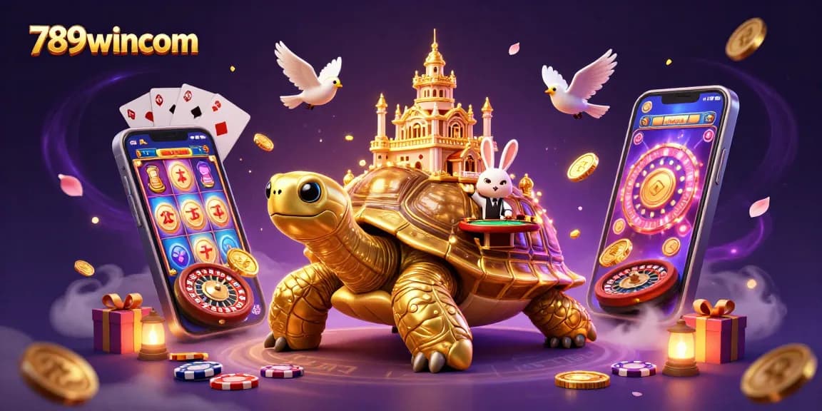 Experience thrilling gameplay at 789wincom with our vibrant casino illustration full of action!