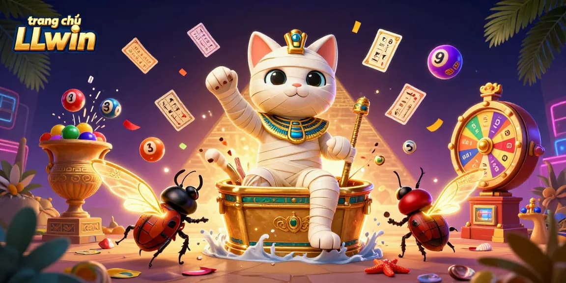Experience explosive fun with the vibrant scene of trang chủ LLwin featuring dynamic gambling elements.