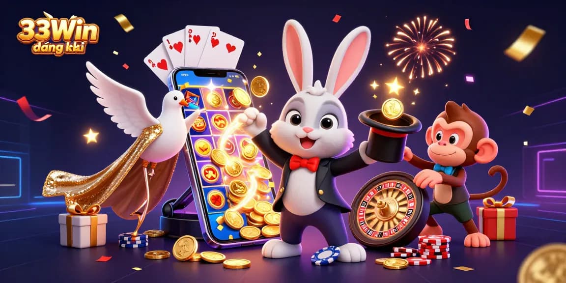 Engage with 33Win đăng ký and enjoy thrilling casino action featuring magical characters and vibrant gaming elements.