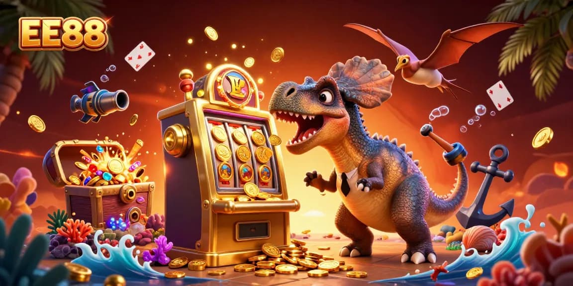 Experience thrilling jackpot wins at EE88 casino with exciting 3D characters and vibrant treasures