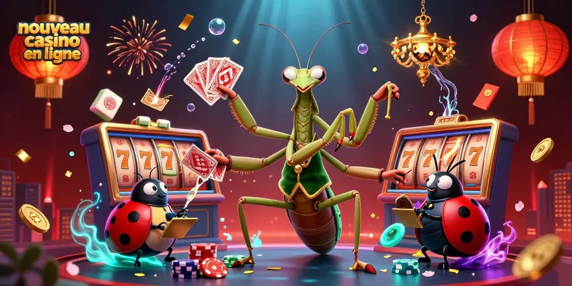 Rejoignez le nouveau casino en ligne avec des personnages de jeu dynamiques, des lucioles et des lanternes lumineuses.
