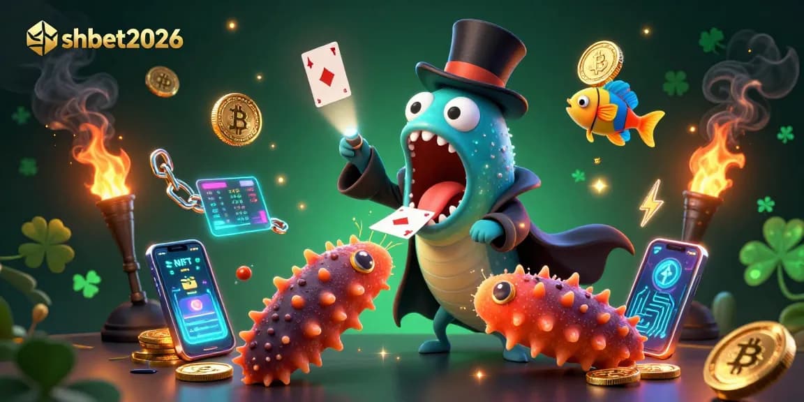 Experience the magic of shbet2026 with vibrant sea creatures performing in a casino-themed scene.