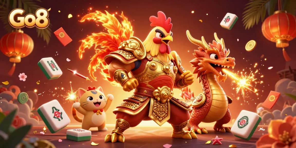 Players engage in exciting games at Go8, featuring vibrant action and distinct casino elements.