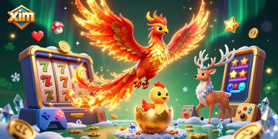 Join the exhilarating world of xim with a vibrant phoenix theme celebrating casino gaming.