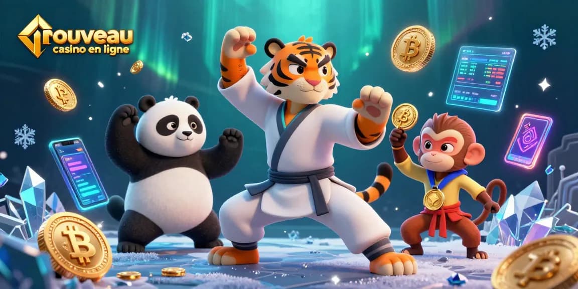 Jouez au nouveau casino en ligne avec notre illustration animée captivante.