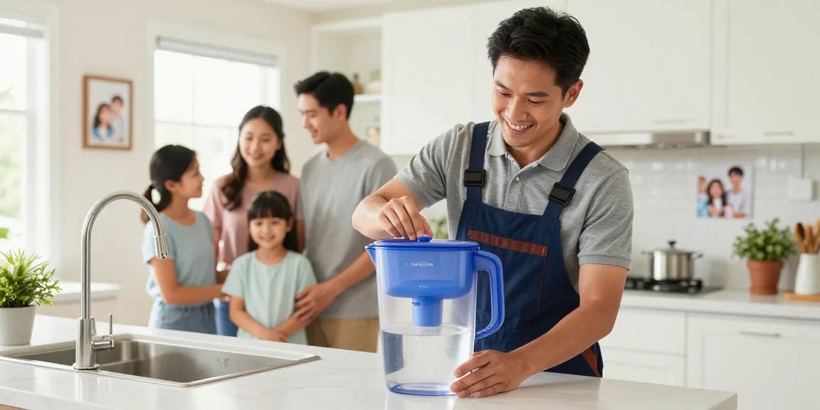 Waterdrop PT-61B Water Filter Pitcher installation by a trusted provider in the community.