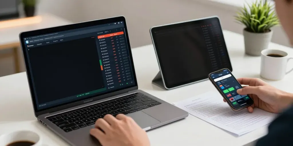 Parsbet platformu üzerinde bahis yaparken odaklanmış bir kullanıcı, strateji notları ve spor oranları ile dolu bir masa düzeni.