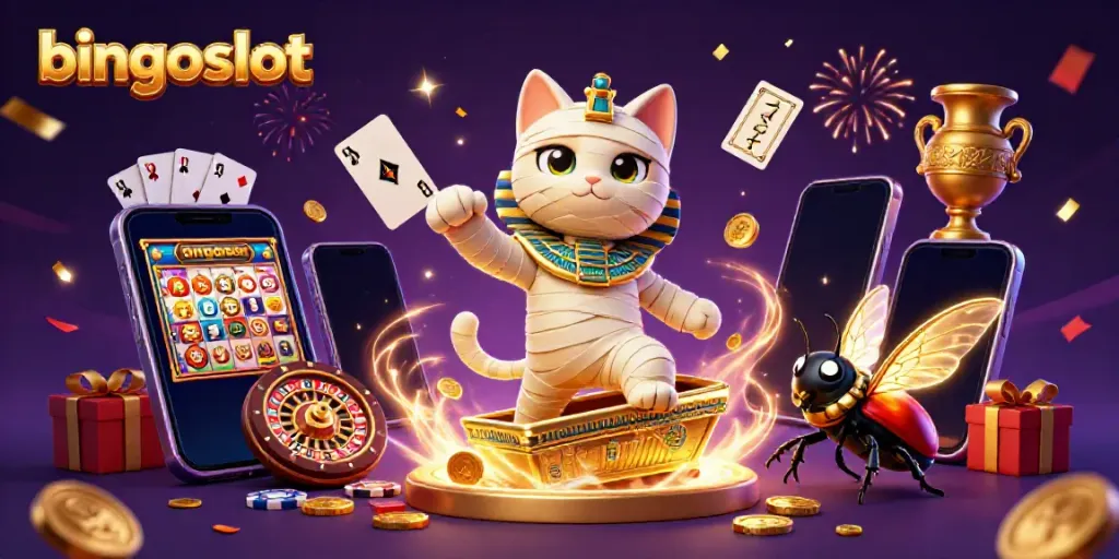 Menikmati keseruan bingoslot, mumi kucing dan scarab berprestasi di kasino piramida.