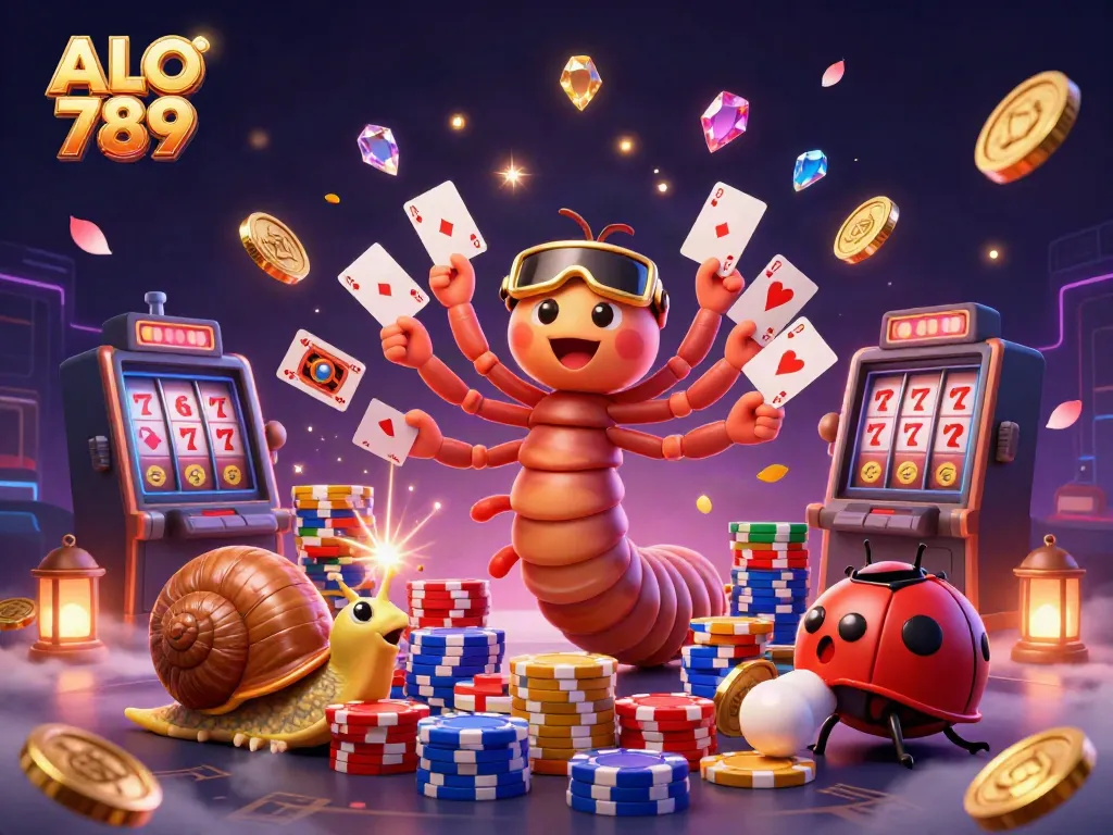 Get ready to win big at ALO 789 with a thrilling casino experience featuring a unique millipede dealer.
