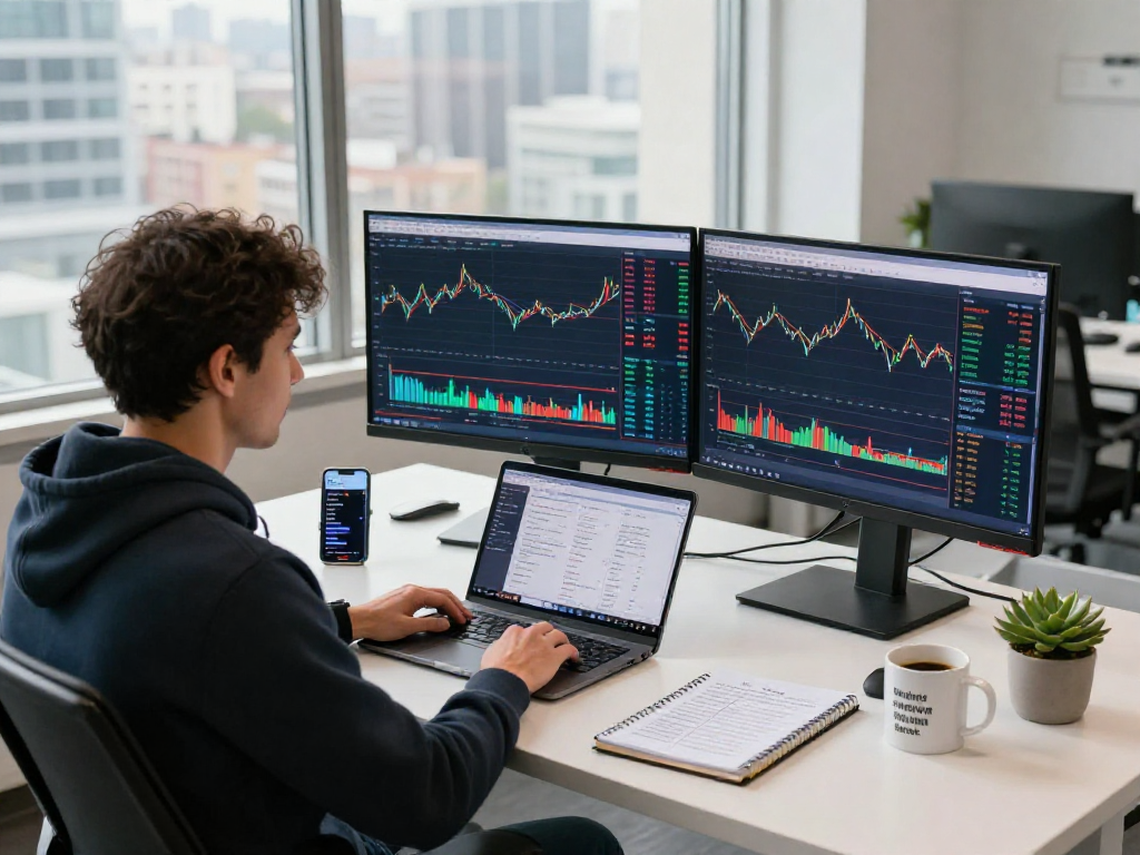 Analyze TradingView charts with a modern trading workspace, dual monitors, and real-time alerts.