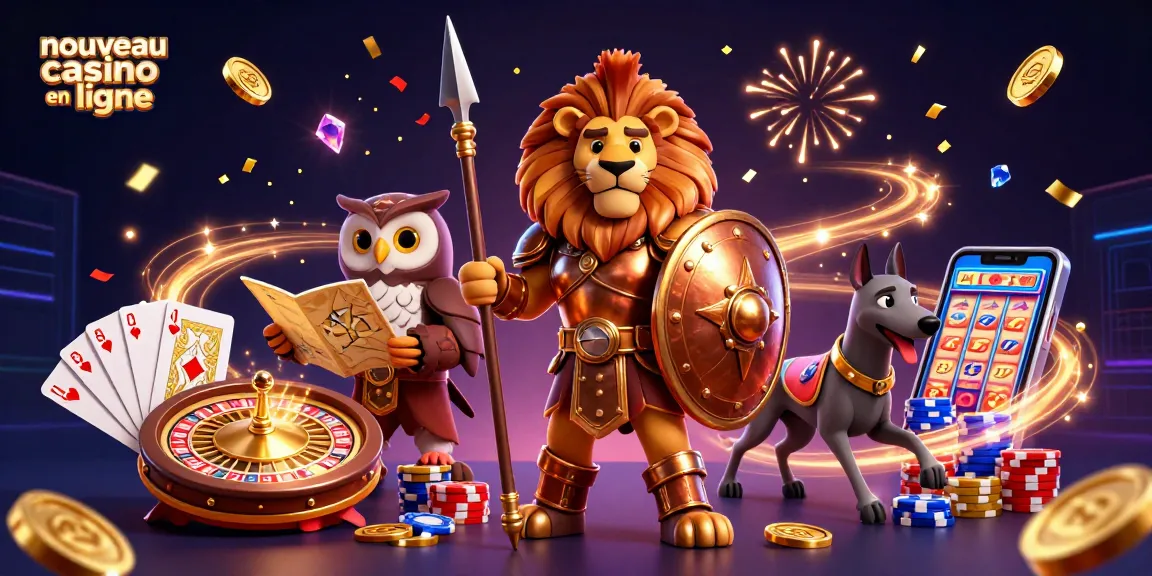 Jouez dans un nouveau casino en ligne avec des personnages animés et des bonus scintillants.