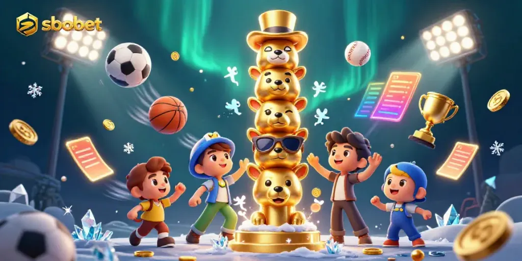 Engage in sports betting with sbobet's dynamic betting scene featuring energetic elements.
