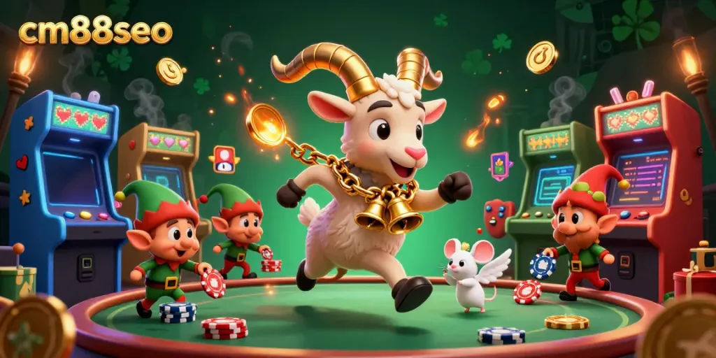 Experience the excitement of cm88seo at a unique holiday-horror casino with vivid characters and gaming elements.