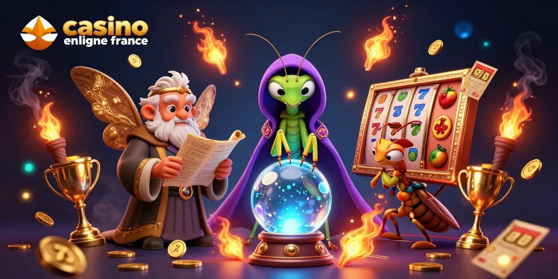 Dévoiler les choix des joueurs sur casino en ligne France avec une illustration 3D captivante de personnages mystiques.