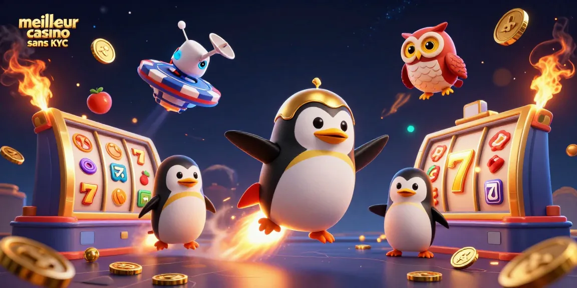 Découvrez le meilleur casino sans KYC avec le pingouin doré et des jeux de machines à sous