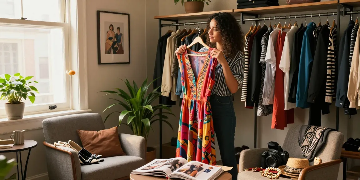 Consulente di Personal shopping che aiuta a scegliere l'outfit perfetto.