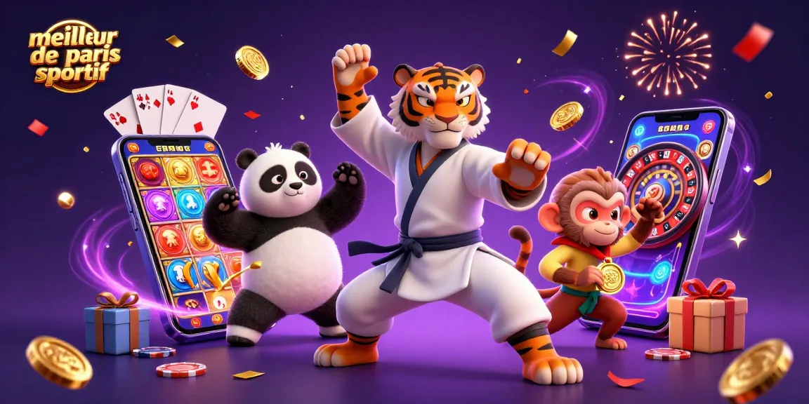 Pour parier sur le meilleur site de paris sportif, vivez l'action avec un tigre maître et ses disciples.