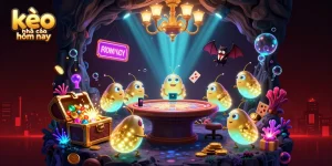 Experience the thrills of kèo nhà cái hôm nay in this vibrant 3D casino scene.